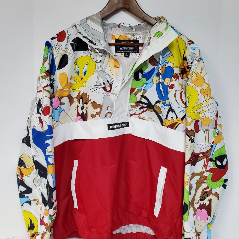 Members only looney tunes windbreaker